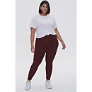 Plus Size Basic Organically Grown Cotton Leggings - 22