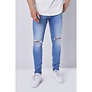 Premium Distressed Slim-Fit Jeans - 31