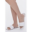 Basketwoven Square-Toe Sandals - 7