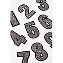 Iron-On Glitter Number Patch