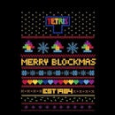 Tetris&trade; Merry Blockmas Unisex Christmas Sweatshirt - Black