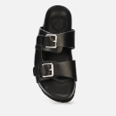 Grenson Women's Flora Leather Double Strap Sandals - Black