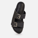 Grenson Men's Florin Leather Double Strap Sandals - Black - UK 7