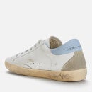 Golden Goose Women's Superstar Leather Trainers - White/Ice/Powder Blue - UK 8