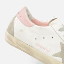 Golden Goose Superstar Distressed Leather and Suede Trainers - UK 5