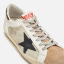 Golden Goose Men's Superstar Leather Trainers - Ice/White/Brown - UK 7