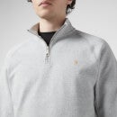 Farah Men's Jim Quarter Zip Sweatshirt - Light Grey Marl - S