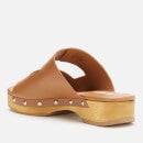 Dune Women's Juniper Leather Clog Sandals - Tan