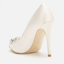 Dune Women's Adorned Di Satin Court Shoes - Ivory