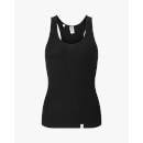 Rib Jersey Racerback Tank Top Black