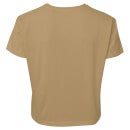 The Goonies Retro Logo Women's Cropped T-Shirt - Tan