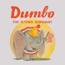 Dumbo Flying Elephant Women's Cropped Sweatshirt - Ecru Marl