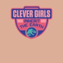 Jurassic Park Clever Girls Inherit The Earth Women's Cropped Hoodie - Dusty Pink