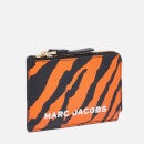 Marc Jacobs Women's The Bold Tiger Print Small Top Zip Wallet - Orange Multi