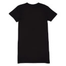 Elf Scatter Icons Women's T-Shirt Dress - Black