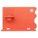Peg & Board Horizontal Memo Board & Pot - Coral Orange