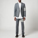 Thom Browne Men's Applied 4-Bar Classic Fit Oxford Shirt - White - 4/XL