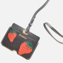 JW Anderson Women's Cardholder With Strap - Black/Red