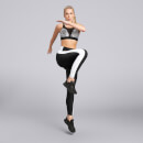 Female High Waist High Jump Leggings - Black/White