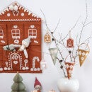 Fabelab Ornaments - Gingerbread House Embroidery - Mix