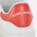 Isabel Marant Women's Beth Leather Velcro Trainers - Terracotta - UK 3