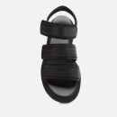 Neous Women's Octans Leather/Fabric Sandals - Black/Black - UK 3