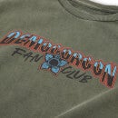 Stranger Things Demogorgon Fan Club Sweatshirt - Khaki Acid Wash