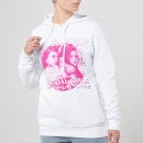 Stranger Things El And Max Material Girls Hoodie - White