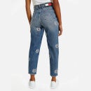 Tommy Jeans Women's Mom Jeans Ultra High Rise Tapered Ce738 - Denim Medium