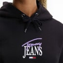 Tommy Jeans Women's Tjw Reg Essential Logo 1 Hoodie - Black - XS