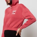 Tommy Jeans Women's Tjw Super Crop College Logo Sweatshirt - Cranberry Crush - S