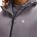 Calvin Klein Jeans Women's Back Logo Windbreaker - Fossil Grey - XS