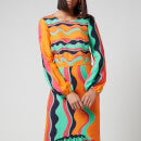 Never Fully Dressed Women's Curved Wave Sierra Dress - Multi - UK 6