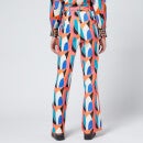 Never Fully Dressed Women's Abstract Straight Leg Trousers - Multi - UK 6