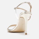 Guess Women's Kabelle Leather Heeled Sandals - Platino