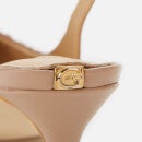 Guess Women's Amena Leather Sling Back Court Shoes - Taupe