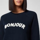 Whistles Women's Bonjour Logo Sweatshirt - Navy - XS