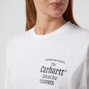 Carhartt WIP Women's Long Sleeve Schools Out T-Shirt - White/Black - XS