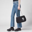 KARL LAGERFELD Women's K/Ikonik Nylon Large Clutch Bag - Black