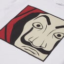 Money Heist Dali Mask Close Up Unisex T-Shirt - White