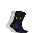 Socks 3 Pack - Grey Marl/Peacoat/Black