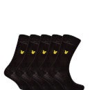 Socks 5 Pack - True Black