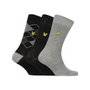 Socks 3 Pack - Argyle/Black/Grey Marl