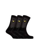 Sports Socks 3 Pack - True Black