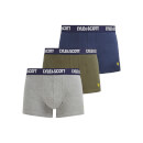 Trunks 3 Pack - Dark Olive Marl/Grey Marl/Peacoat Marl