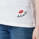 Kate Spade New York Women's Embroidered Lips Tee - Fresh White - XS