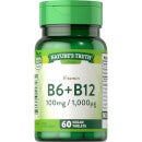 Vitamin B12 1,000mg & B6 100mg - 60 Tablets