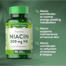 Niacin 500mg - 90 Capsules