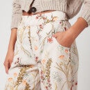Free People Women's Menocra Cropped Trousers - Taupe Combo