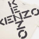 KENZO Girls' Logo Icon T-Shirt - Off White - 4 Years